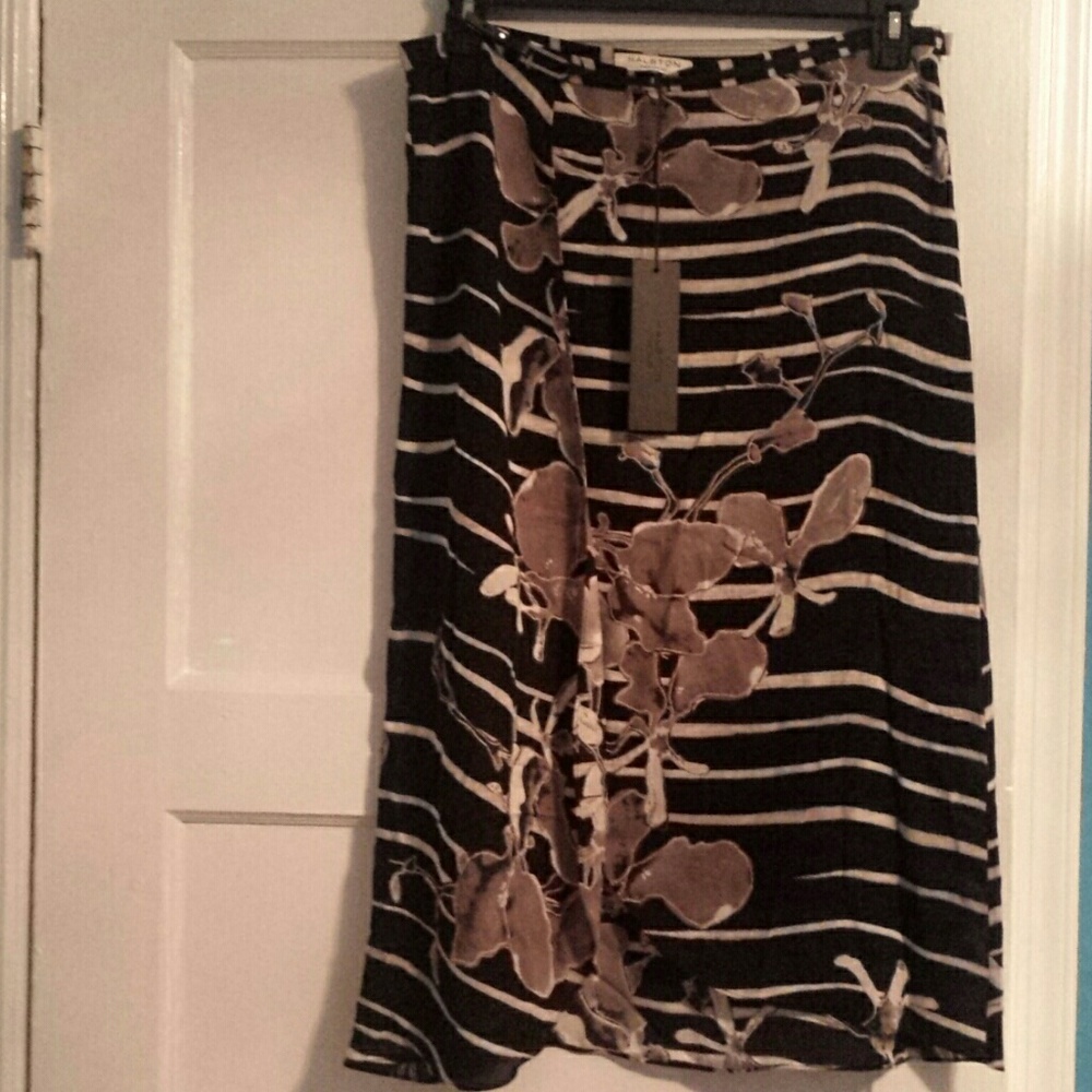 Halston Heritage print skirt